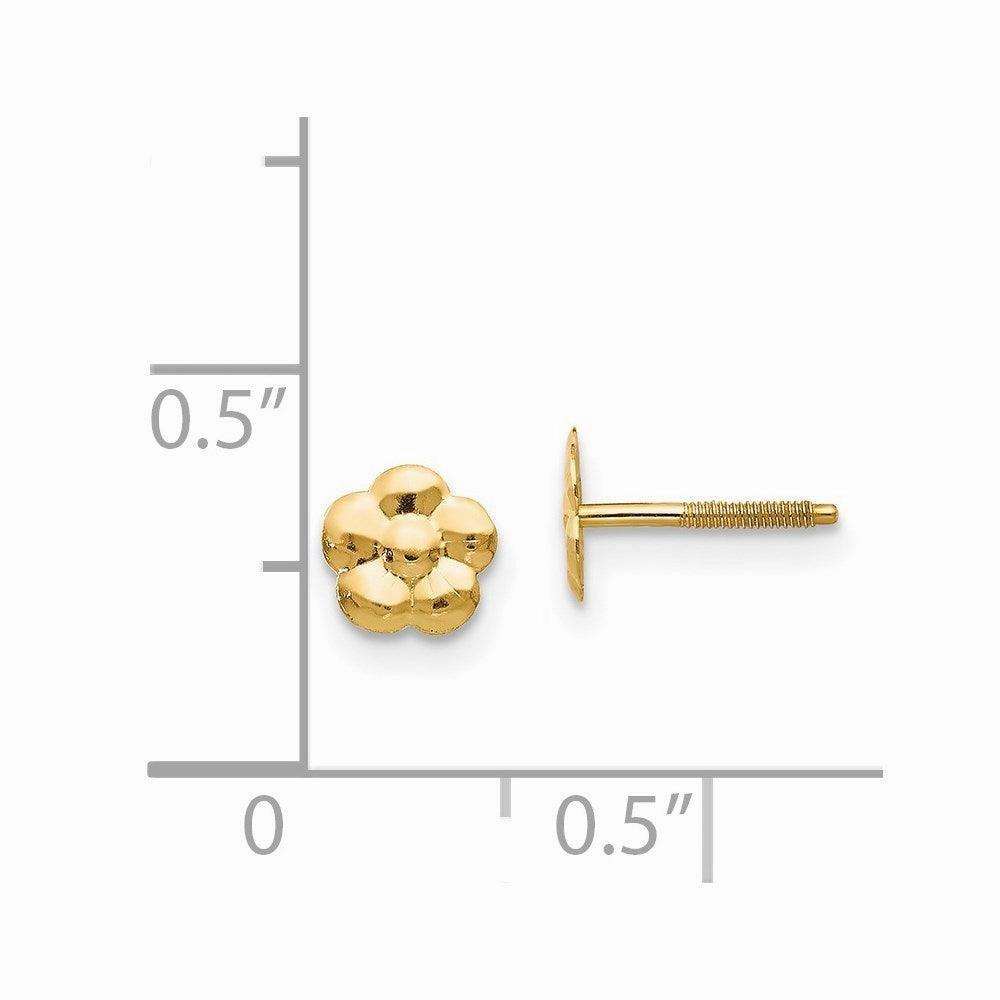 Madi K Kid's 14k  Flower Post Earrings