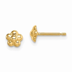 Madi K Kid's 14k  Flower Post Earrings