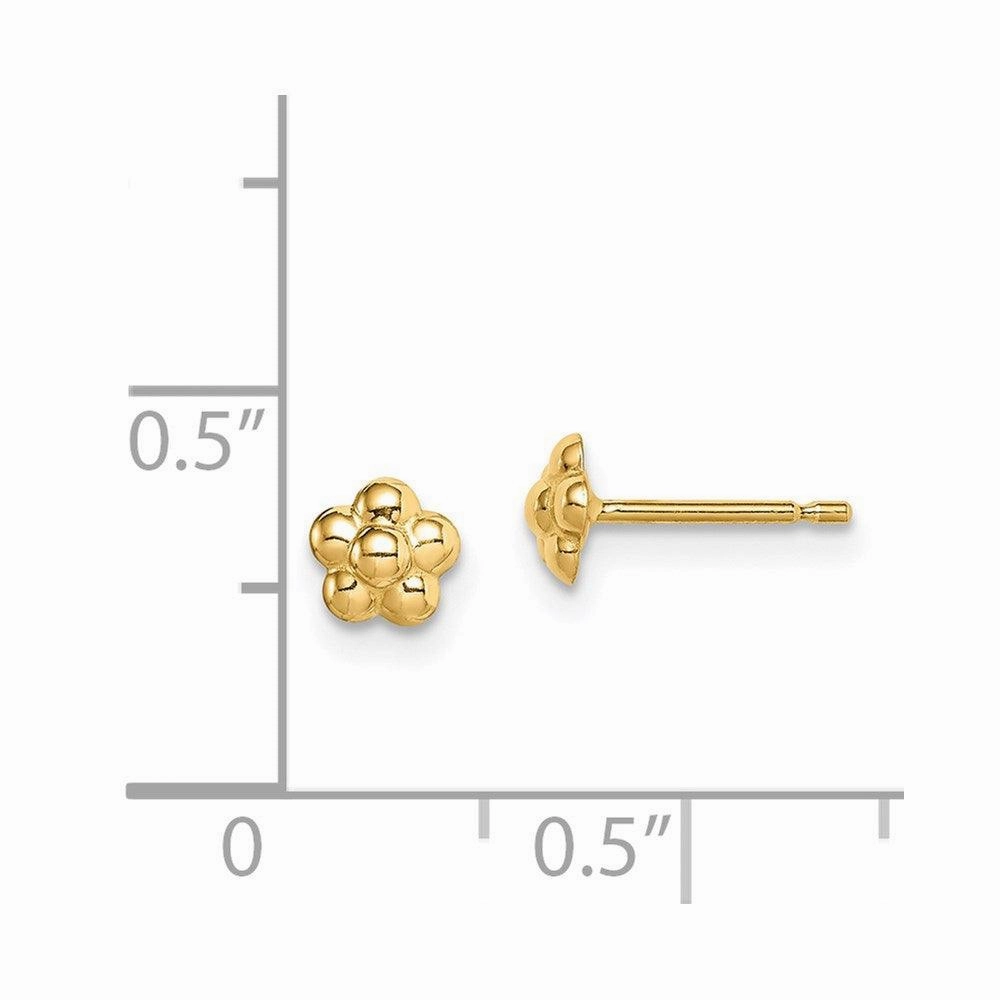 Madi K Kid's 14k  Flower Post Earrings
