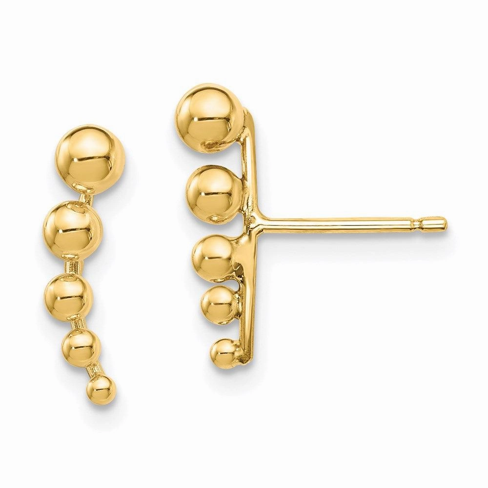 Madi K Kid's 14k  Graduated Ball Post Earrings