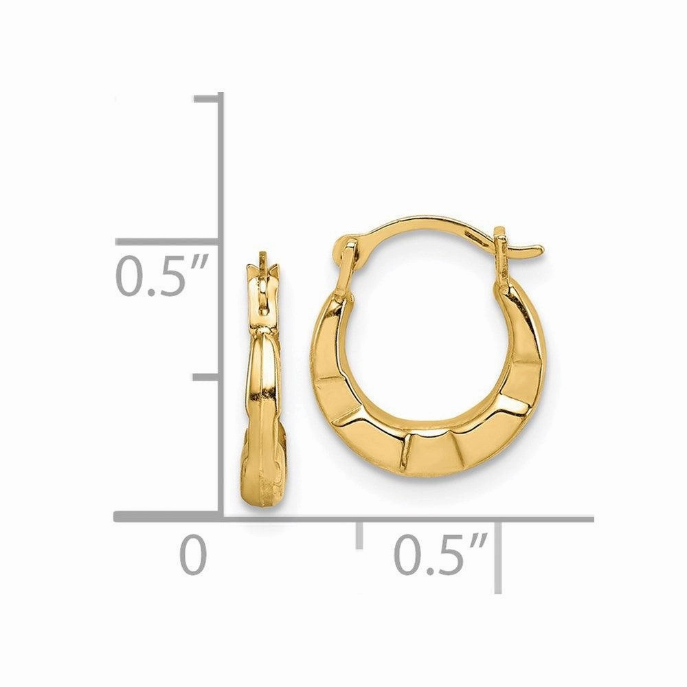 Madi K Kid's 14k  Hoop Earrings
