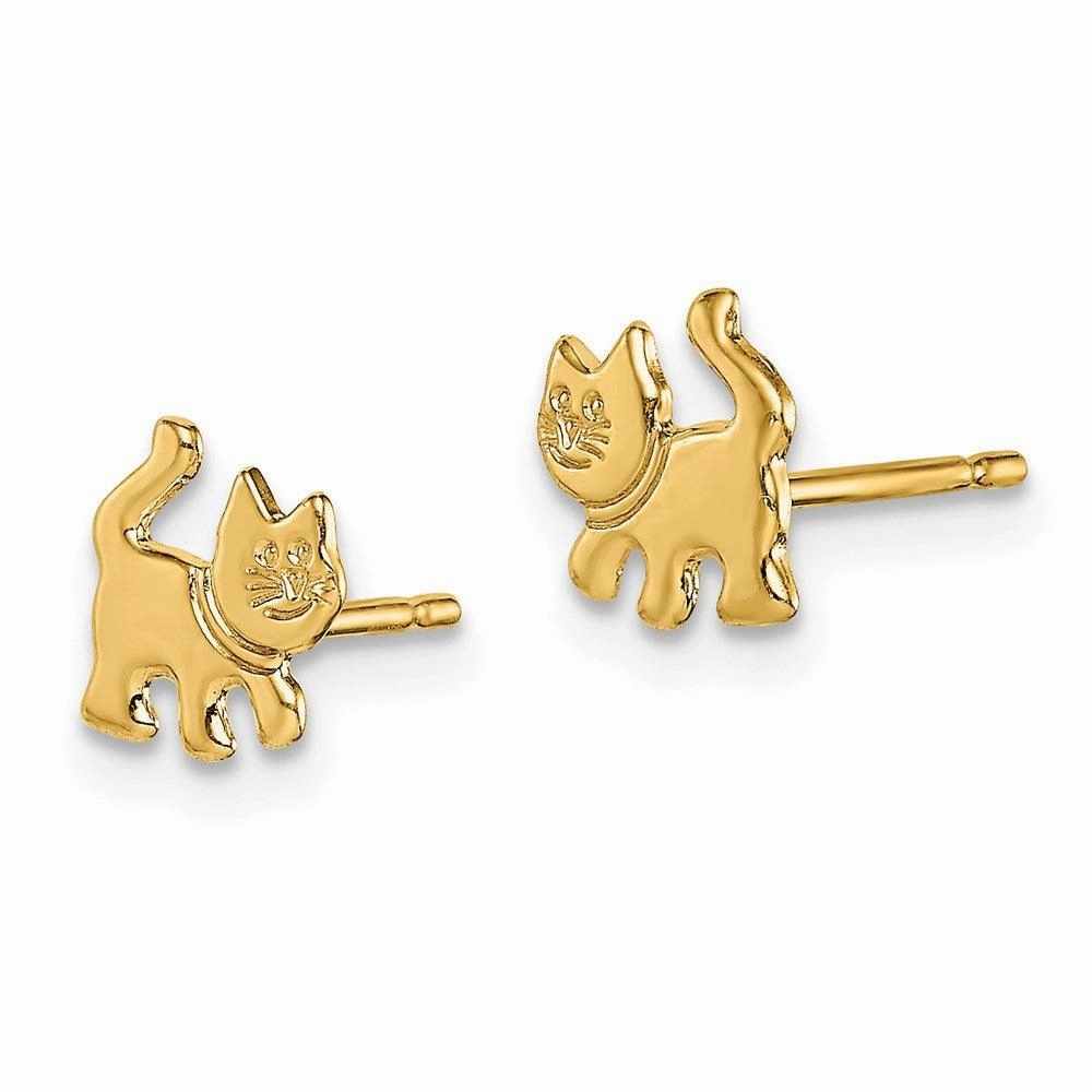 Madi K Kid's 14k  Kitten Post Earrings