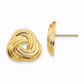 Madi K Kid's 14k  Love Knot Post Earrings