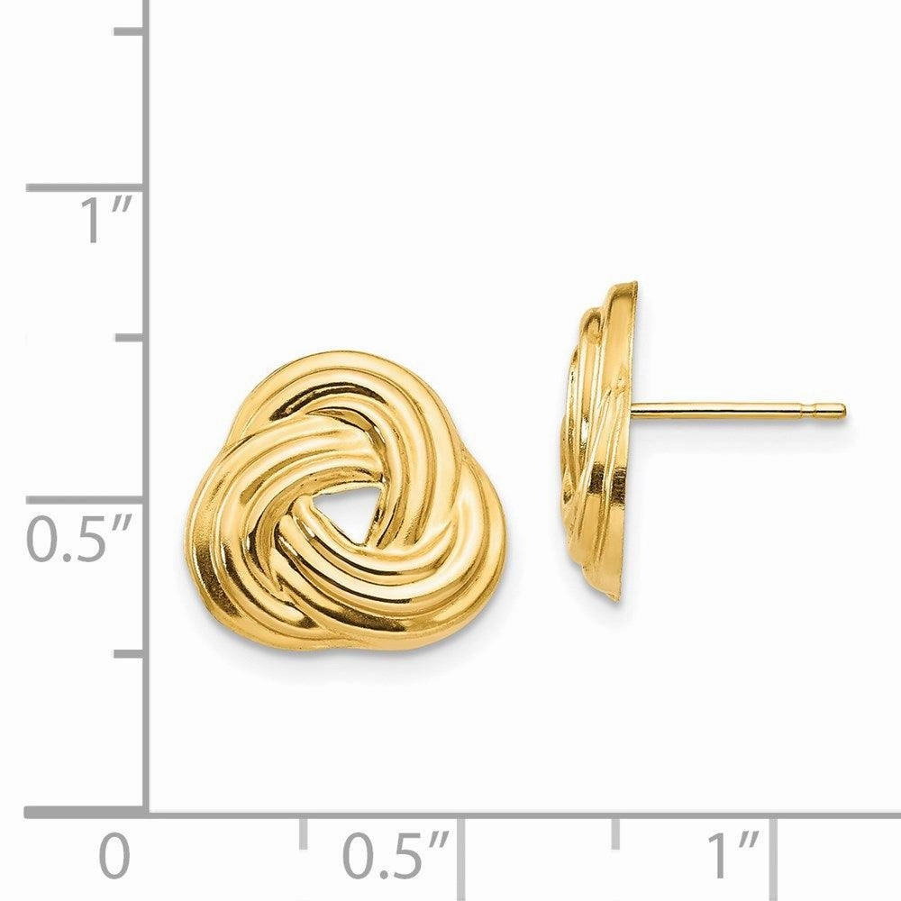 Madi K Kid's 14k  Love Knot Post Earrings