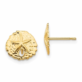 Madi K Kid's 14k  Sand Dollar Post Earrings