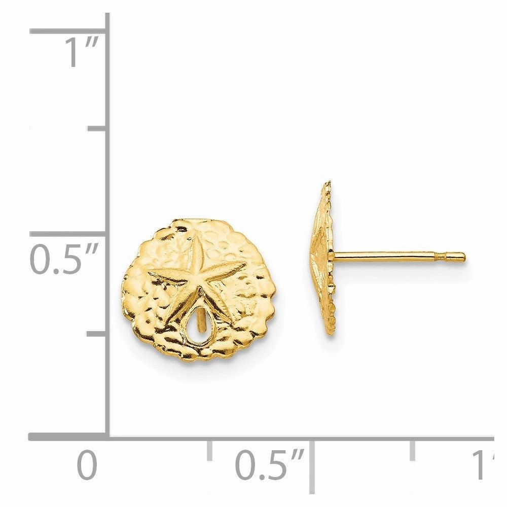 Madi K Kid's 14k  Sand Dollar Post Earrings