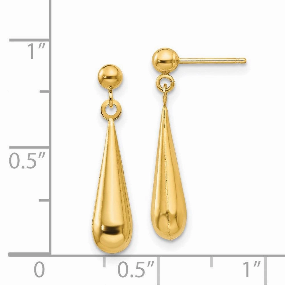 Madi K Kid's 14k  Teardrop Dangle Post Earrings