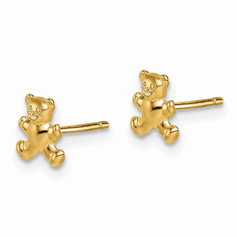 Madi K Kid's 14k  Teddy Bear Post Earrings