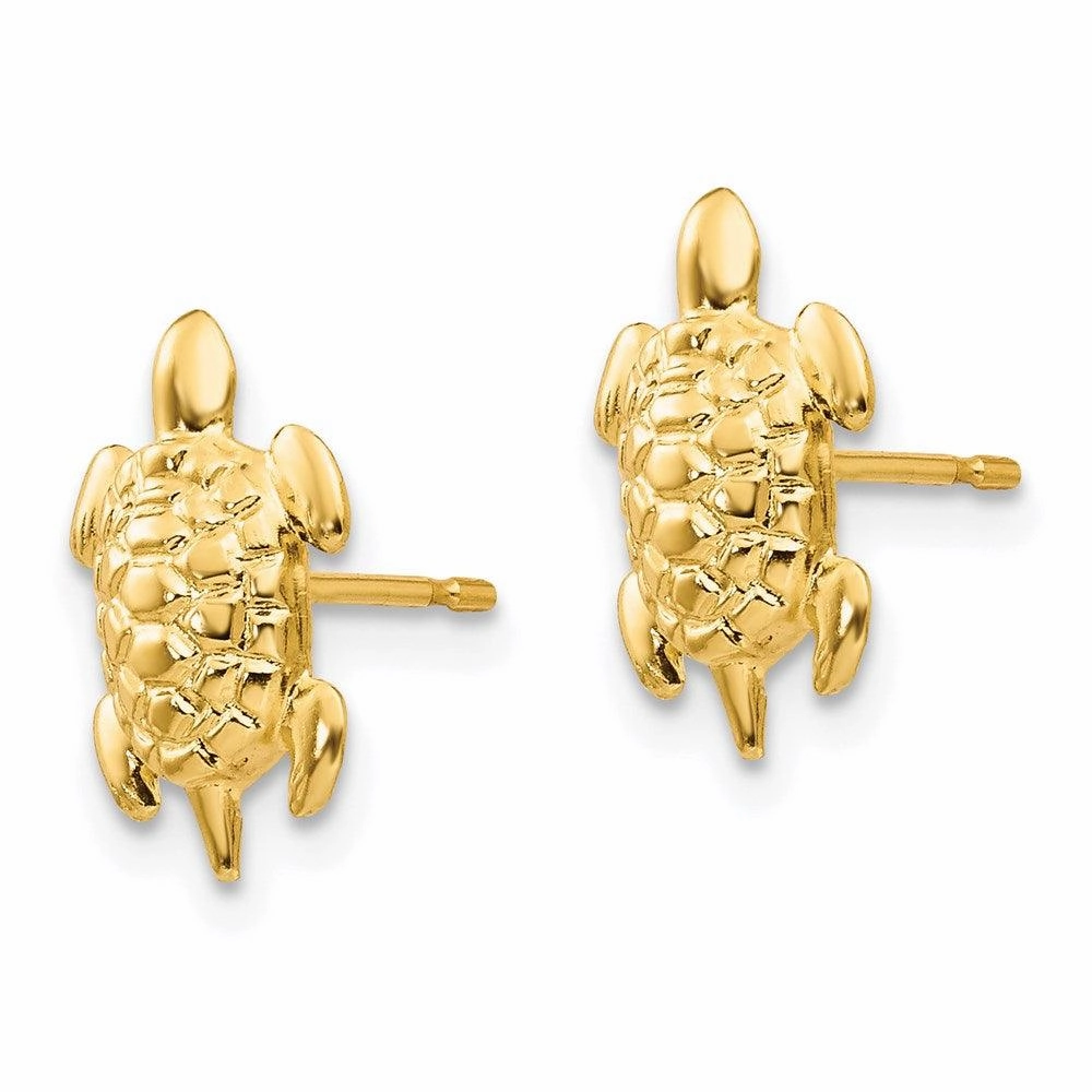 Madi K Kid's 14k  Turtle Post Earrings
