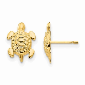 Madi K Kid's 14k  Turtle Post Earrings