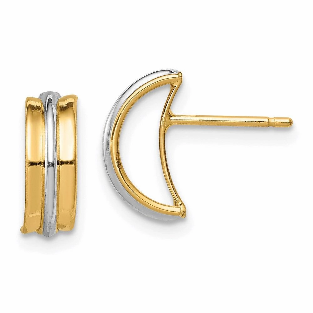 Madi K Kid's 14k w/Rhodium  Post Earrings