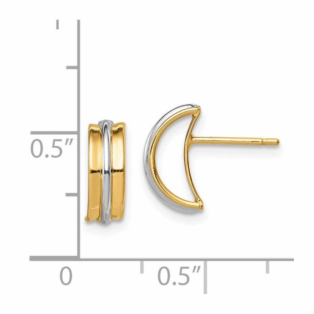 Madi K Kid's 14k w/Rhodium  Post Earrings