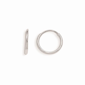 Madi K Kid's 14k White Gold  Endless Hoop Earrings