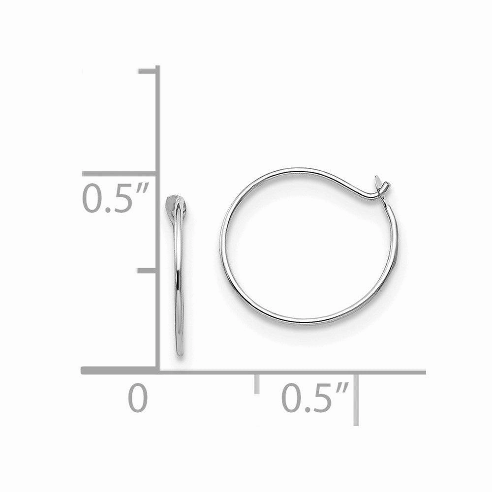 Madi K Kid's 14k White Gold  Sm. Endless Hoop Earrings