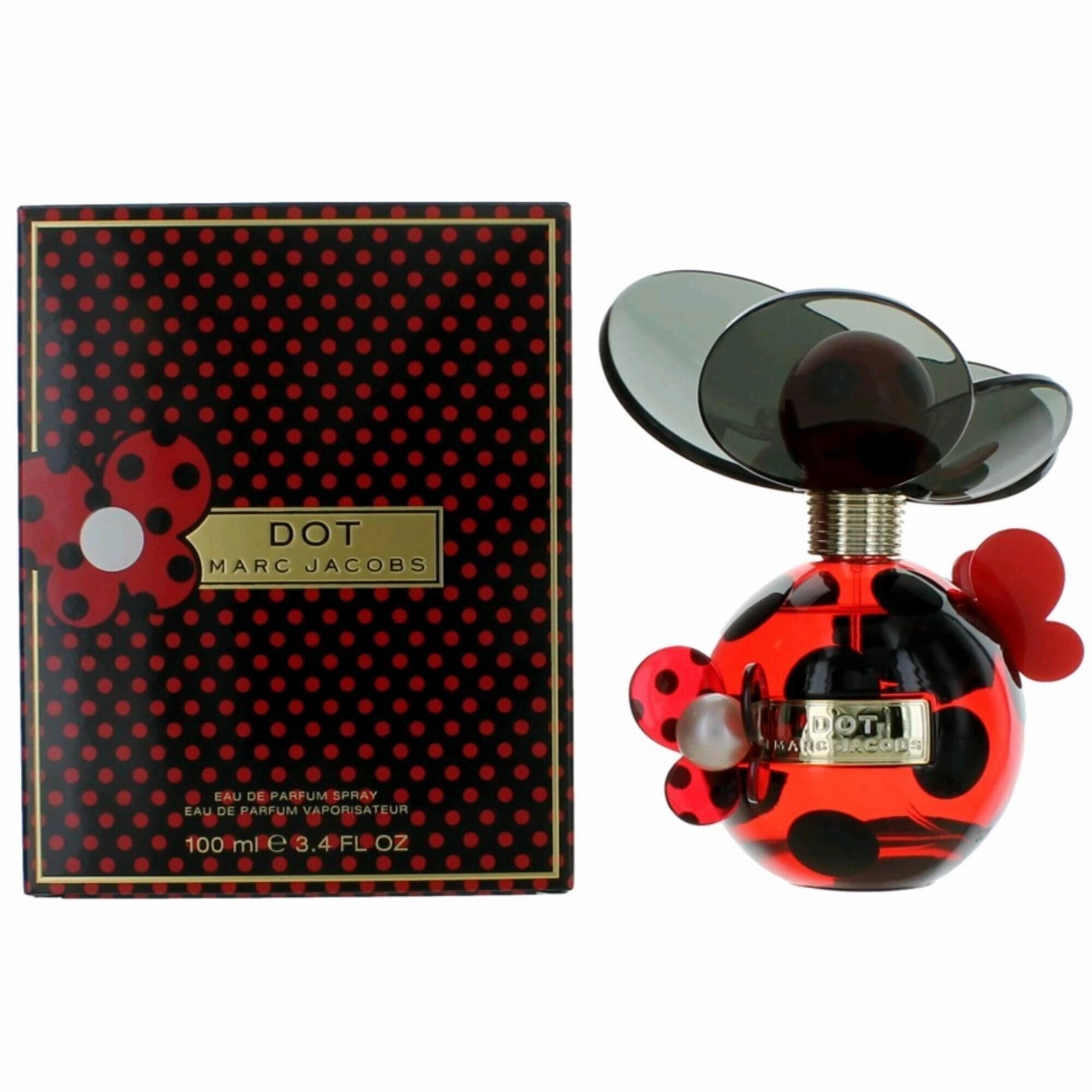 Marc Jacobs Women's EDP Spray - Dot Vanilla, Musk and Driftwood Base Notes, 3.4 oz