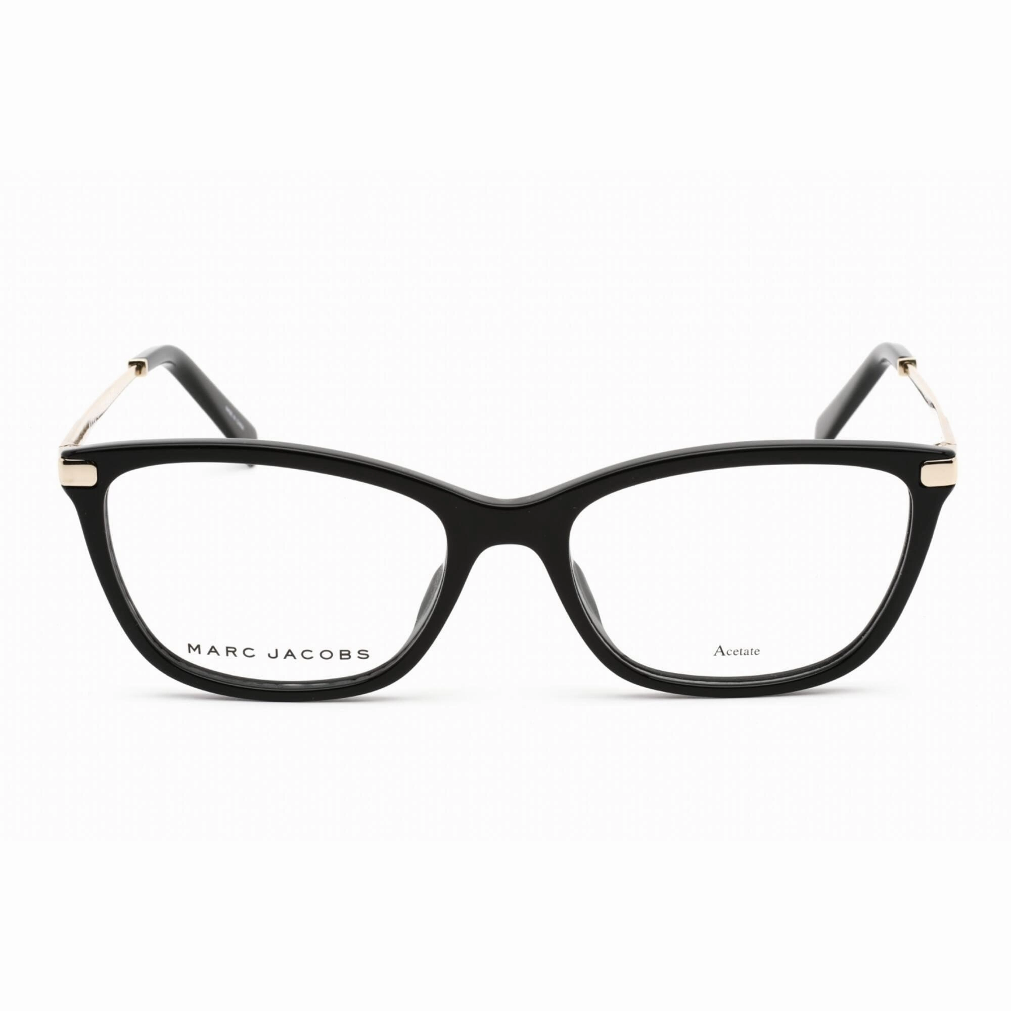 Marc Jacobs Women's Eyeglasses - Clear Lens Black/Gold Cat Eye | MARC 400 0807 00