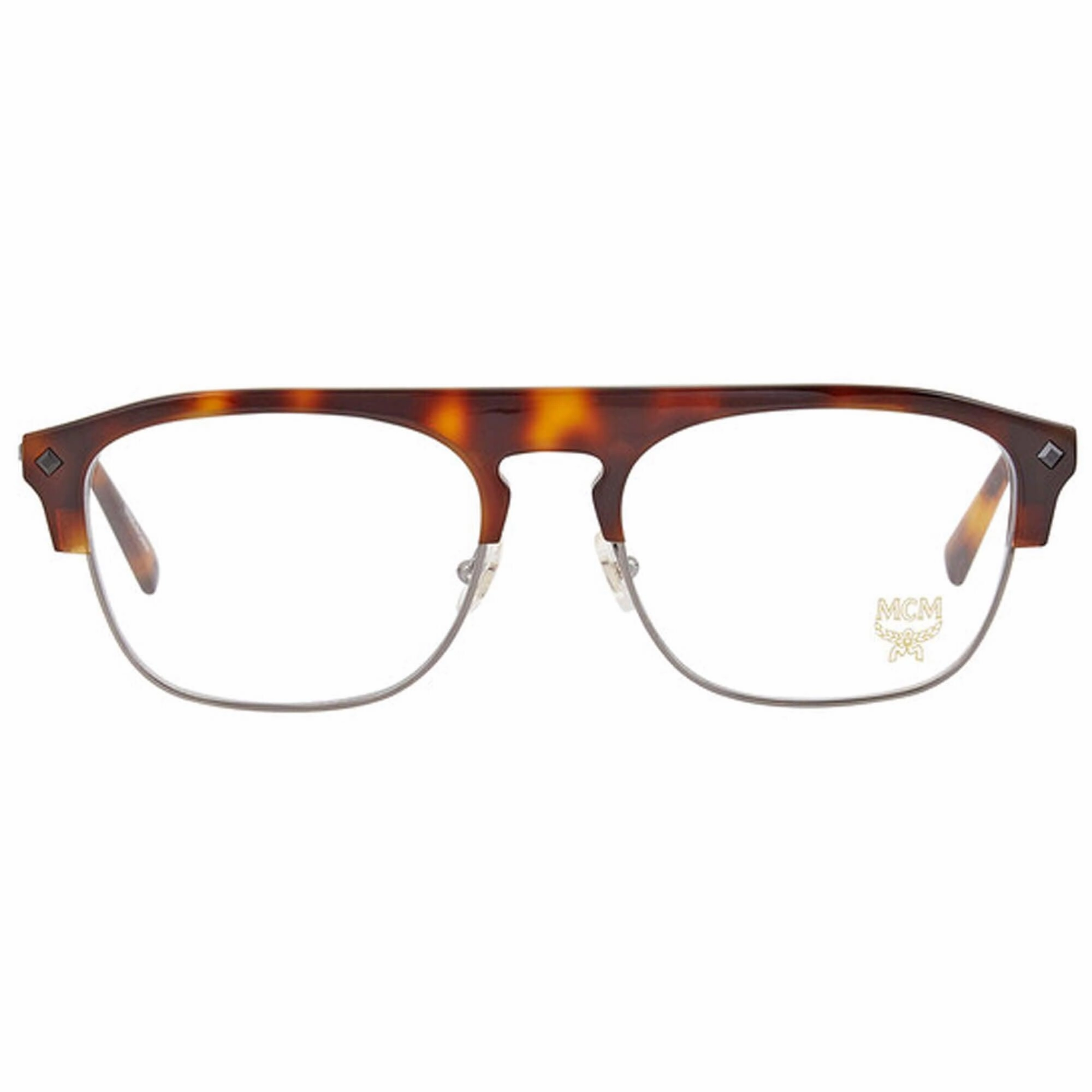 MCM Women's Eyeglasses - Havana Square Full-Rim Plastic Frame | MCM 2700 214