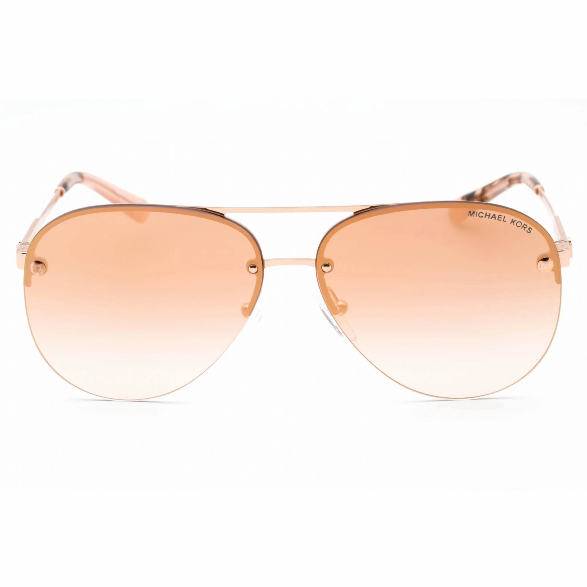 Michael Kors Women's Sunglasses - Rose Gold Rimless Aviator Frame | 0MK1135B 11086F