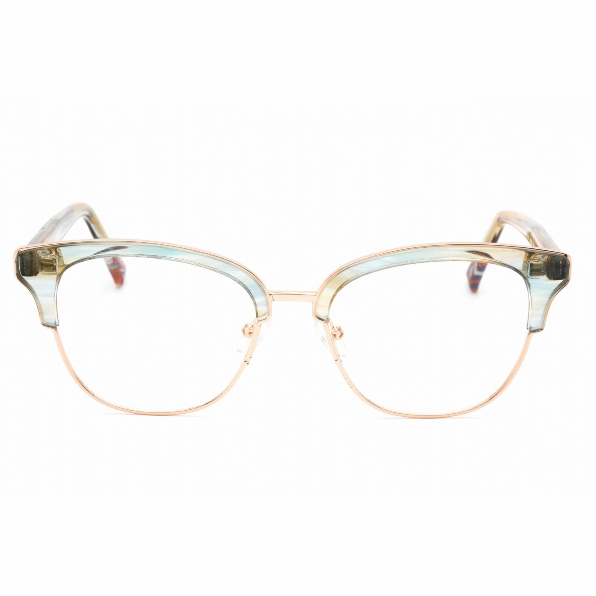 Missoni Women's Eyeglasses - Horn Aqua Metal Cat Eye Shape Frame | MIS 0012 0JUR 00