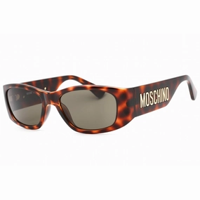 Moschino Women's Sunglasses - Havana 2 Plastic Full Rim Rectangular | MOS145/S 005L 70
