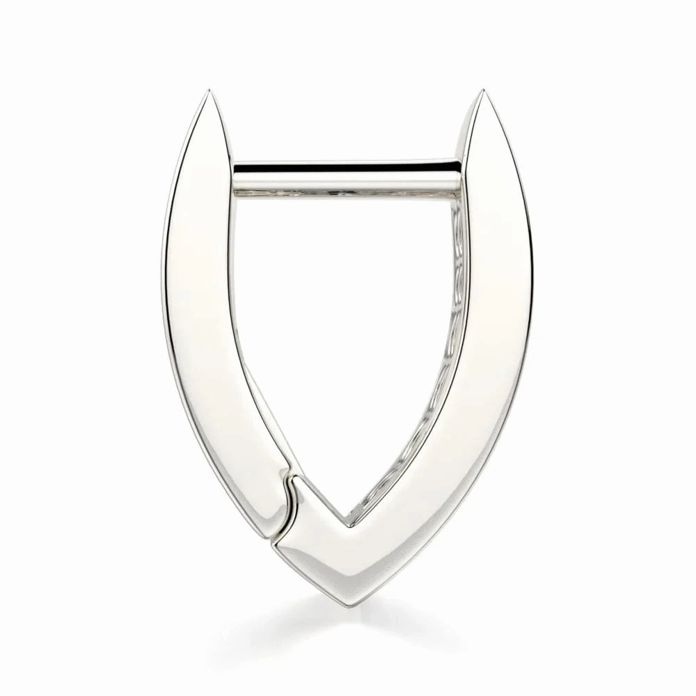 Narrow Huggie Diamond Hoop Earrings MOB112YG