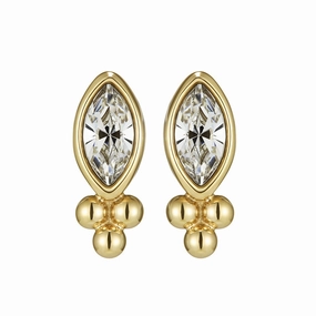 Olivia Burton Classic Dainty Gold Plated Stud Earrings 24100286