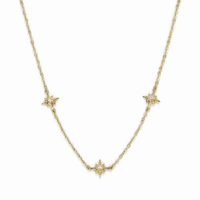 Olivia Burton Ever Stacked North Star Gold Plated Necklace 24100342