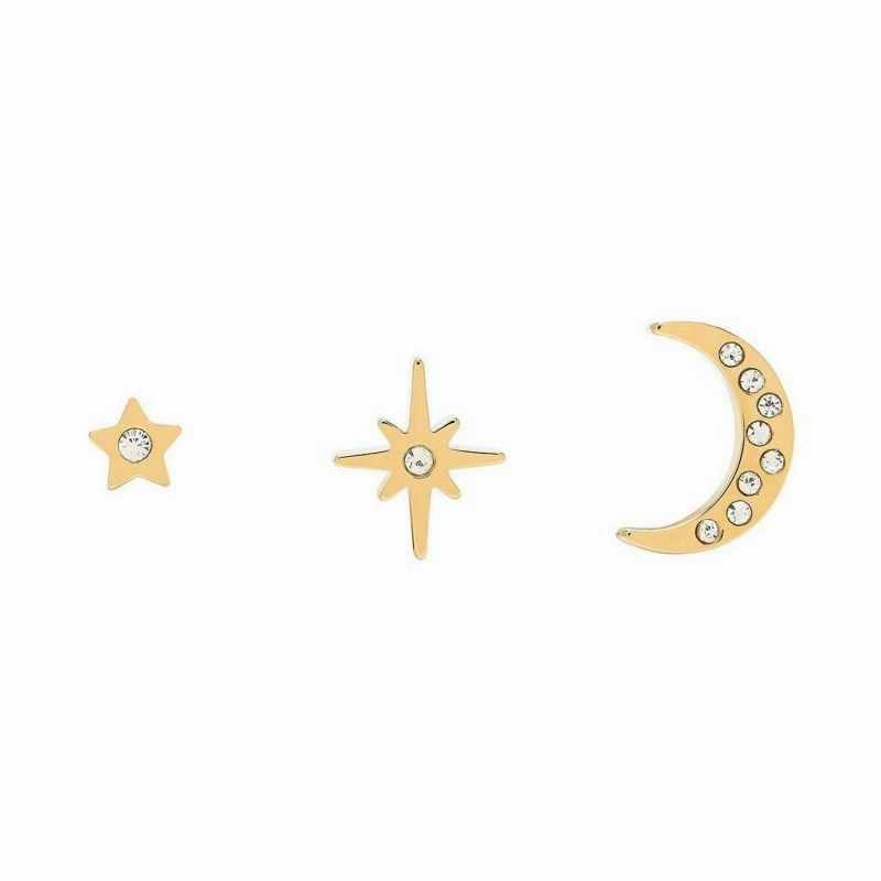 Olivia Burton Gold Celestial Stud Earrings Set 24100062