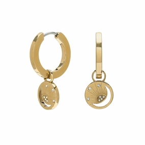 Olivia Burton Gold Celestial Sun and Moon Huggie Earrings 24100163