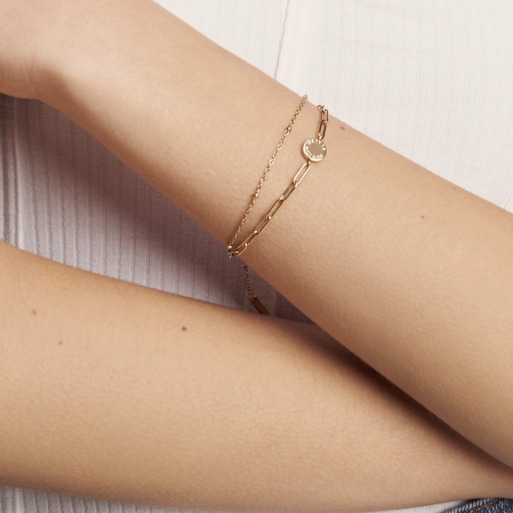Olivia Burton Gold Classic Illusion Stacking Bracelet 24100066