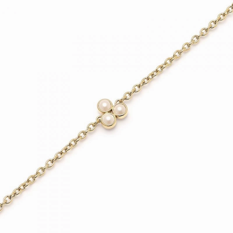 Olivia Burton Gold Peal Cluster Bracelet 24100069
