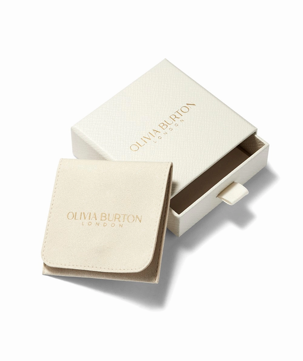Olivia Burton Gold Plated Ever Stacked Claw Hoop Earrings 24100295