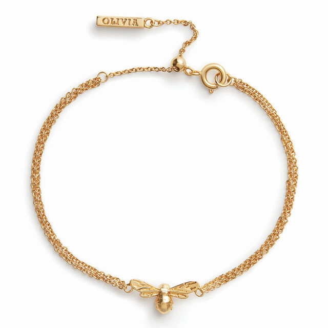 Olivia Burton Lucky Bee Gold Bracelet OBJAMB44N