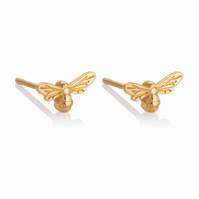 Olivia Burton Lucky Bee Gold Stud Earrings OBJAME23N