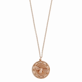 Olivia Burton Lucky Bee Rose Gold Necklace OBJAMN77