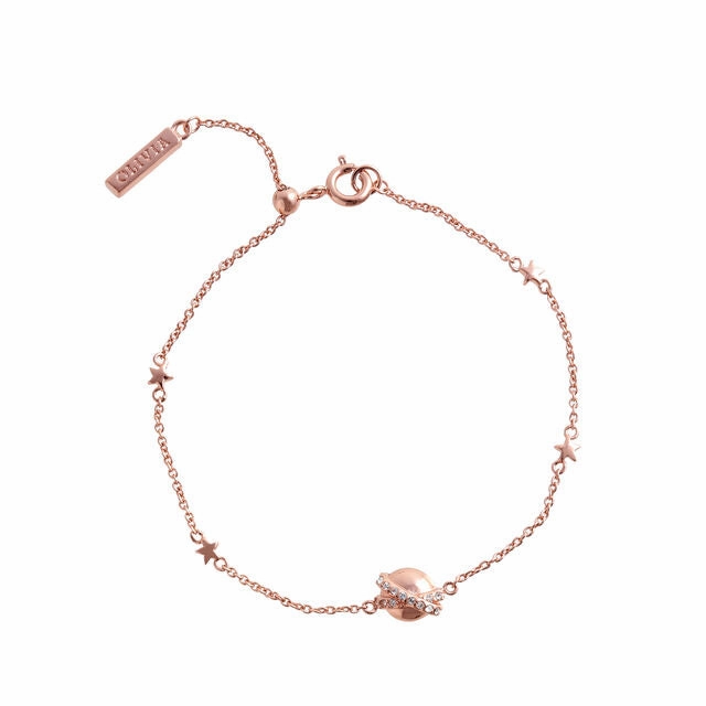 Olivia Burton Planet Rose Gold Bracelet OBJCLB37