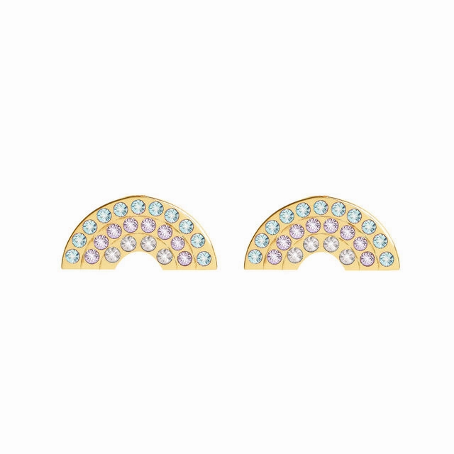 Olivia Burton Rainbow Gold Stud Earrings OBJRBE04