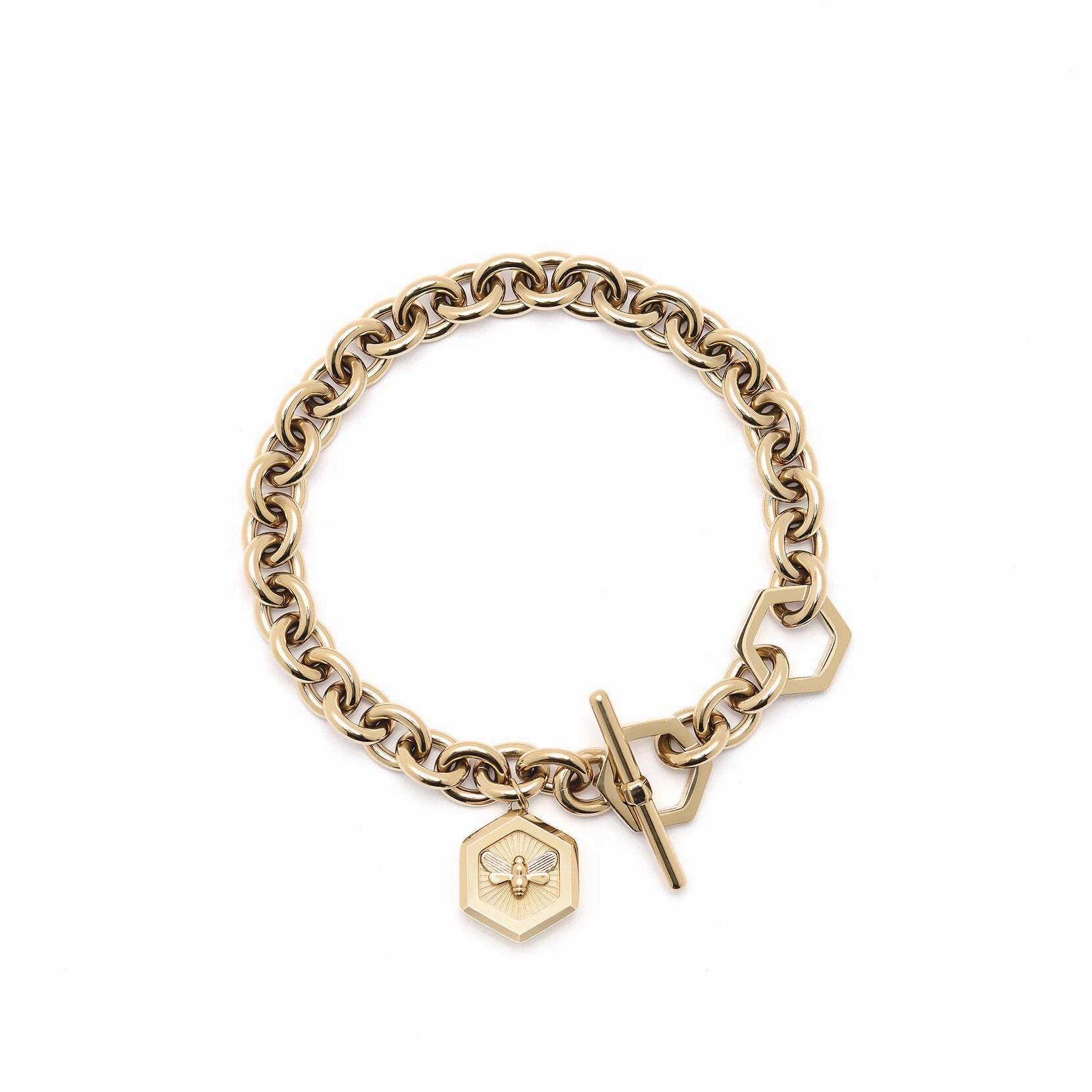 Olivia Burton Signature Minima Bee Gold Toggle Bracelet 24100103