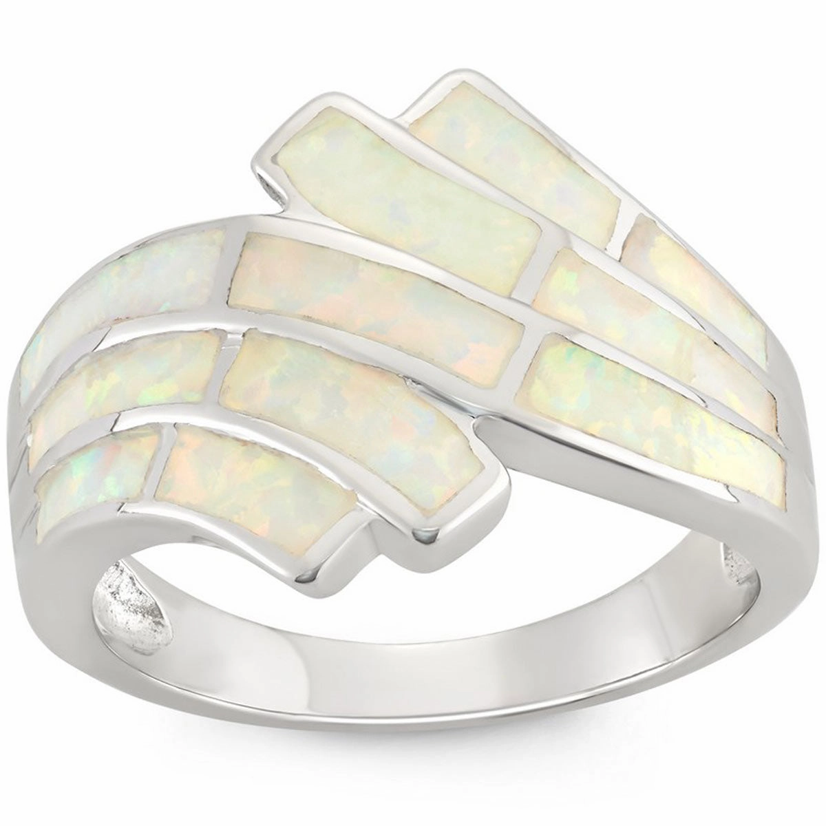 Opalata Women's Sterling Silver White Opal Ring - W-9959