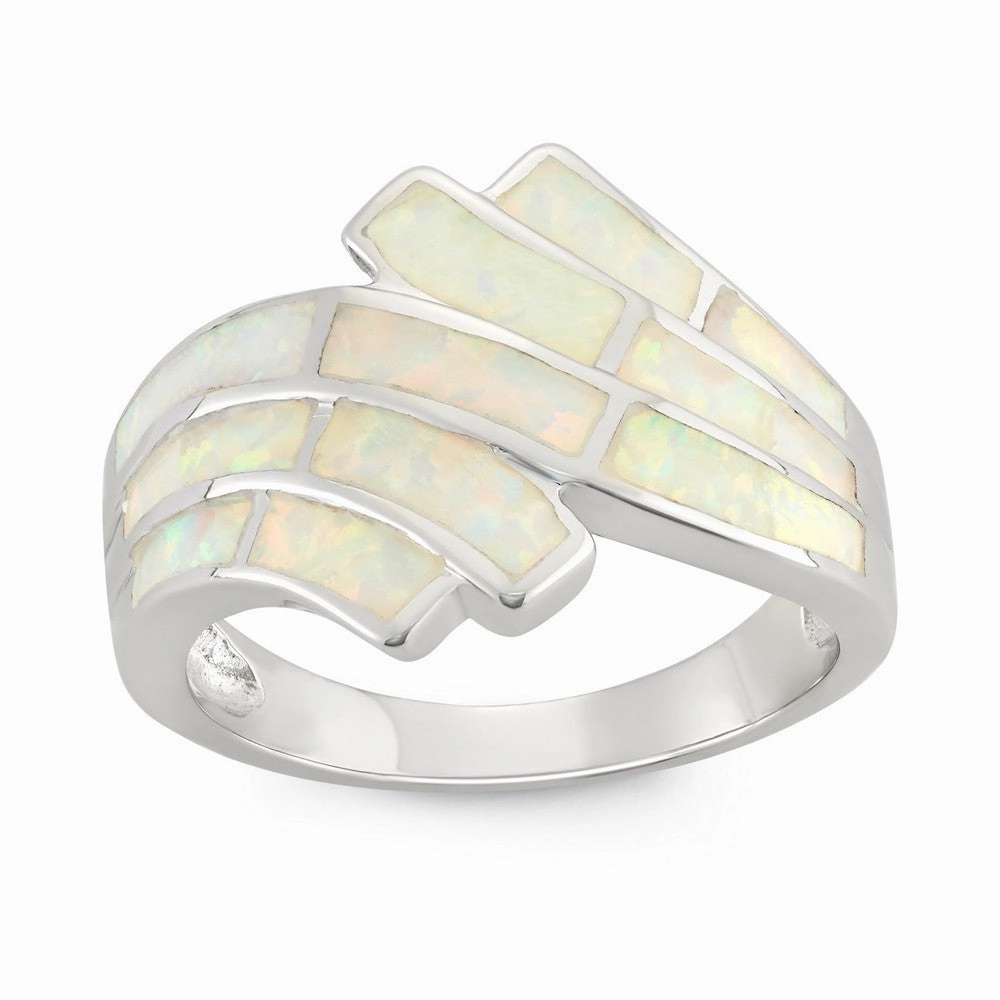 Opalata Women's Sterling Silver White Opal Ring - W-9959