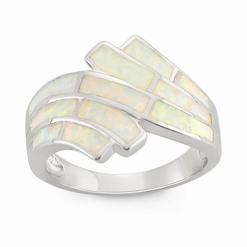 Opalata Women's Sterling Silver White Opal Ring - W-9959