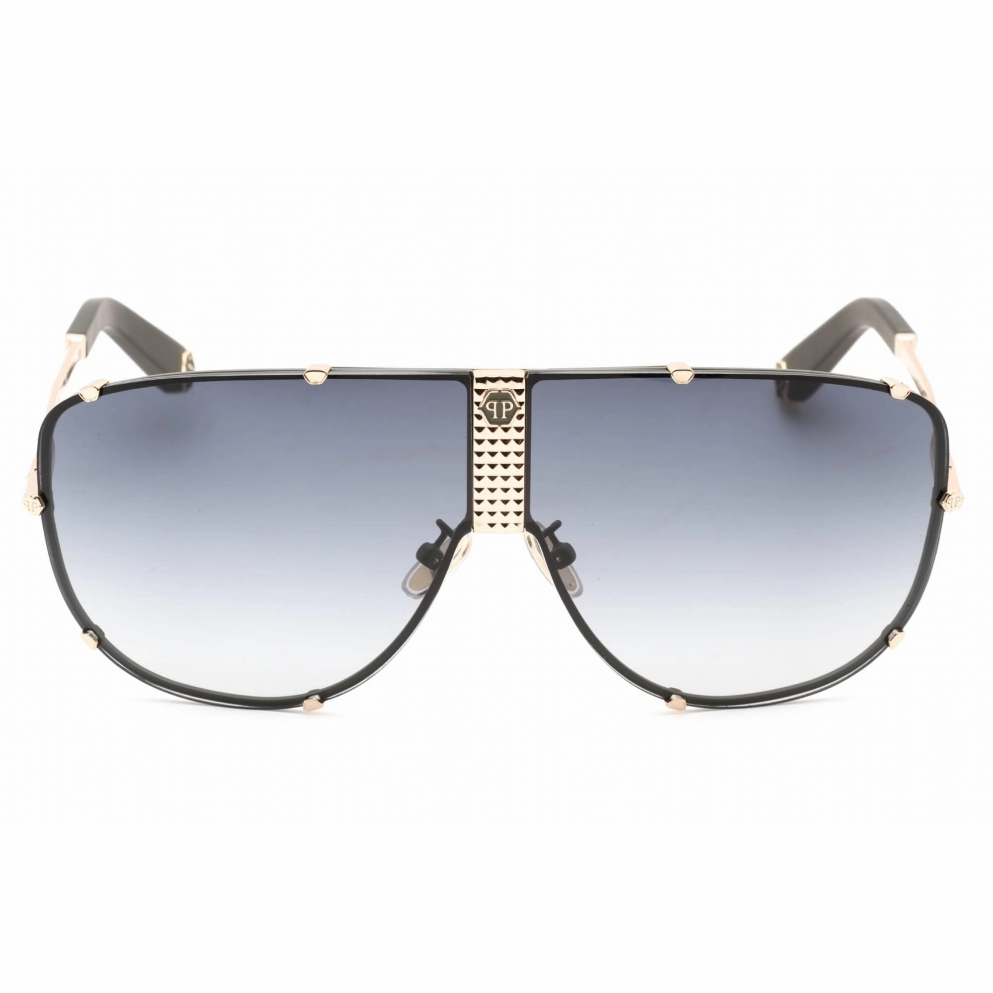 Philipp Plein Women's Sunglasses - Full Rim Gold Metal Aviator Frame | SPP075M 0376
