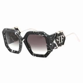 Philipp Plein Women's Sunglasses - Patterned Black Plastic Butterfly | SPP067 0721