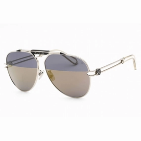 Philipp Plein Women's Sunglasses - Silver Metal Aviator Shape Frame | SPP048M 0K07