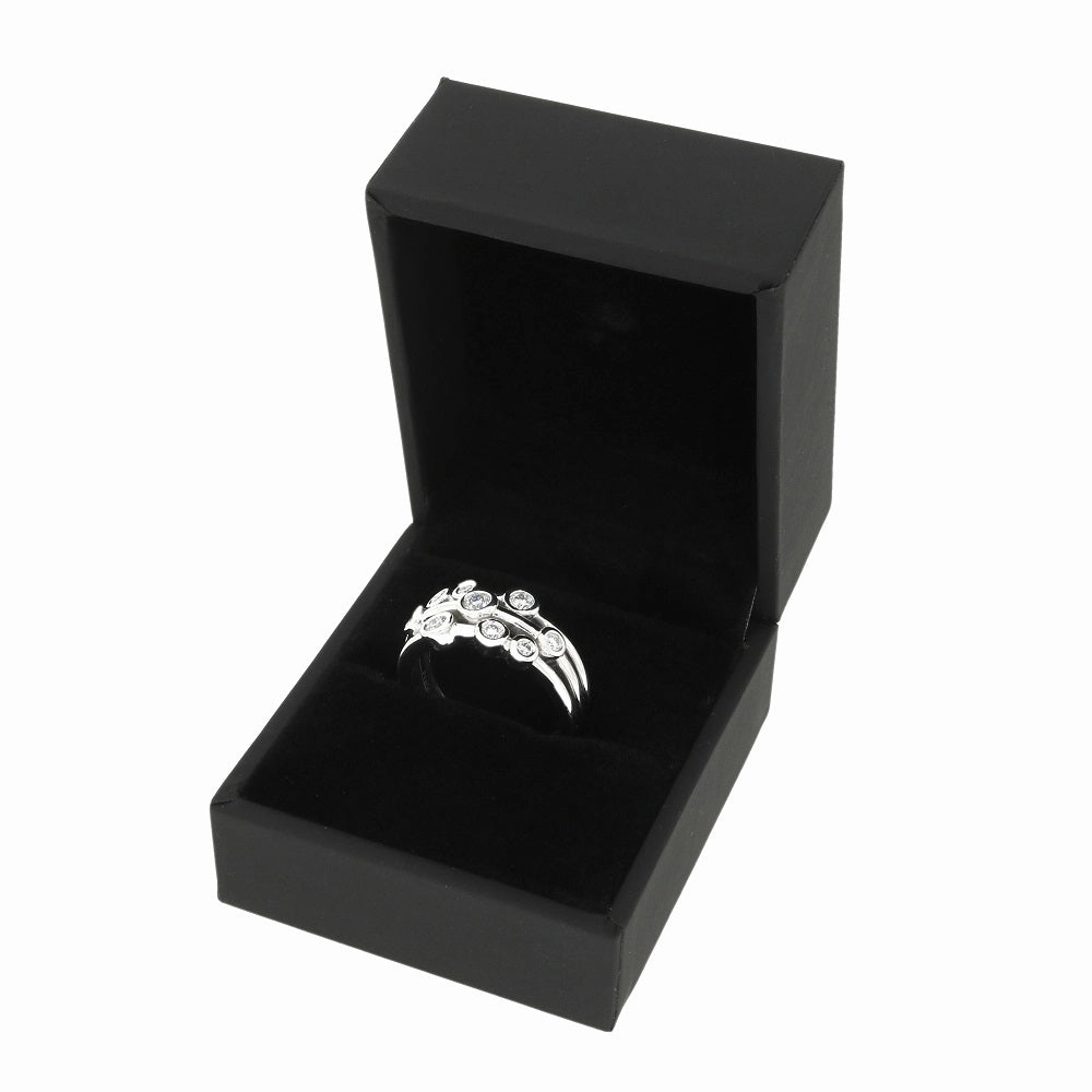 Platinum 0.52cts Diamond Raindance Inspired Design Ring