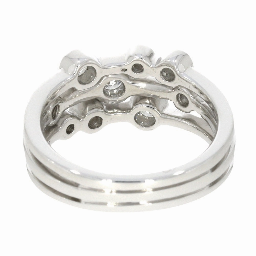 Platinum 0.52cts Diamond Raindance Inspired Design Ring