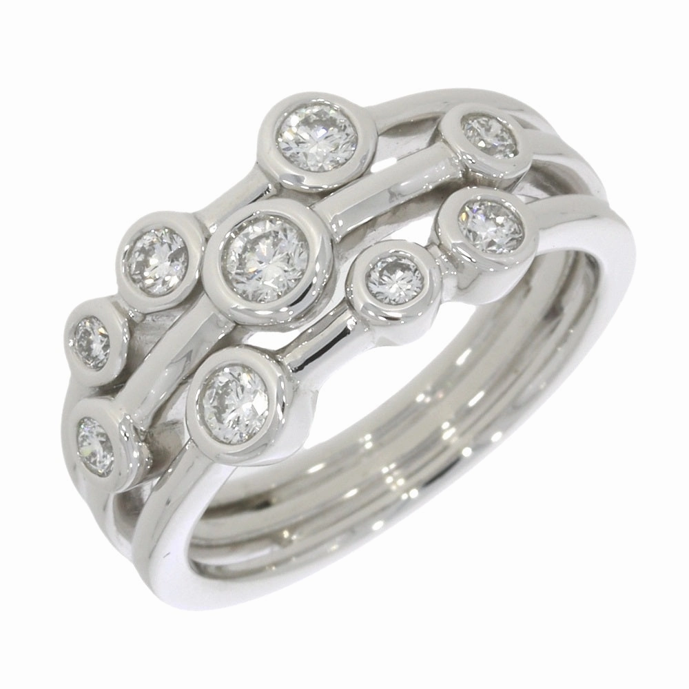 Platinum 0.52cts Diamond Raindance Inspired Design Ring