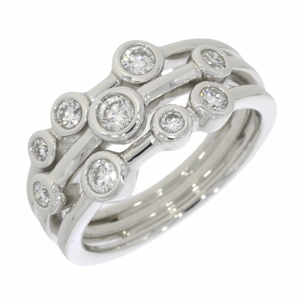 Platinum 0.52cts Diamond Raindance Inspired Design Ring
