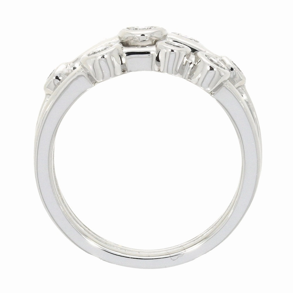 Platinum 0.52cts Diamond Raindance Inspired Design Ring