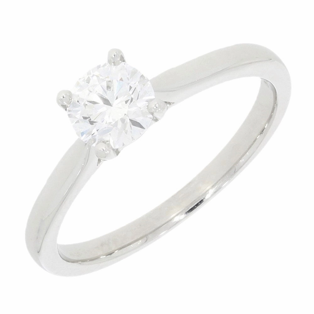 Platinum 0.63ct Brilliant Cut Lab Grown Diamond Solitaire Ring D VS2